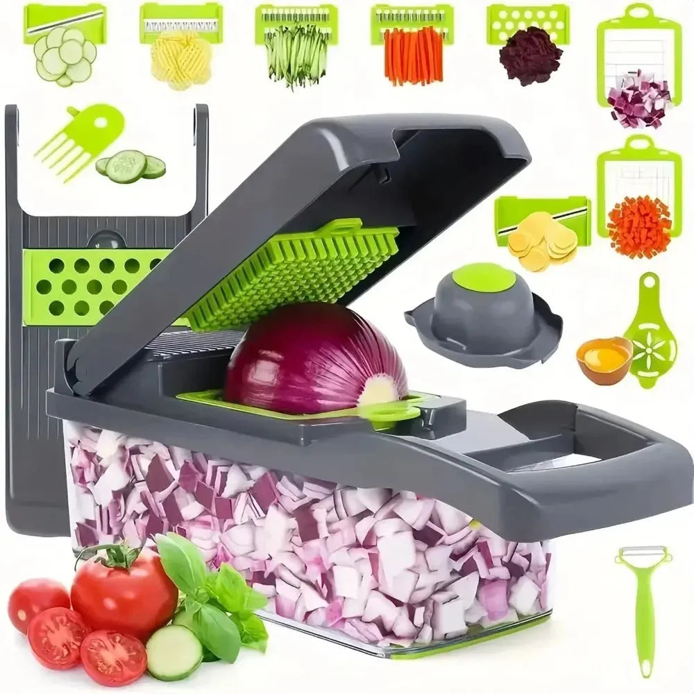 multifunctional vegetable cutter with handle