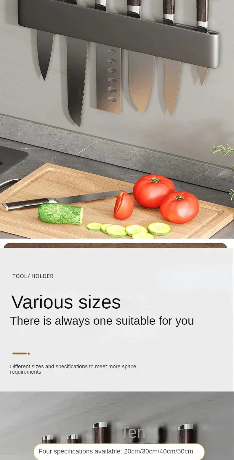 wall-mounted kitchen knife organizer