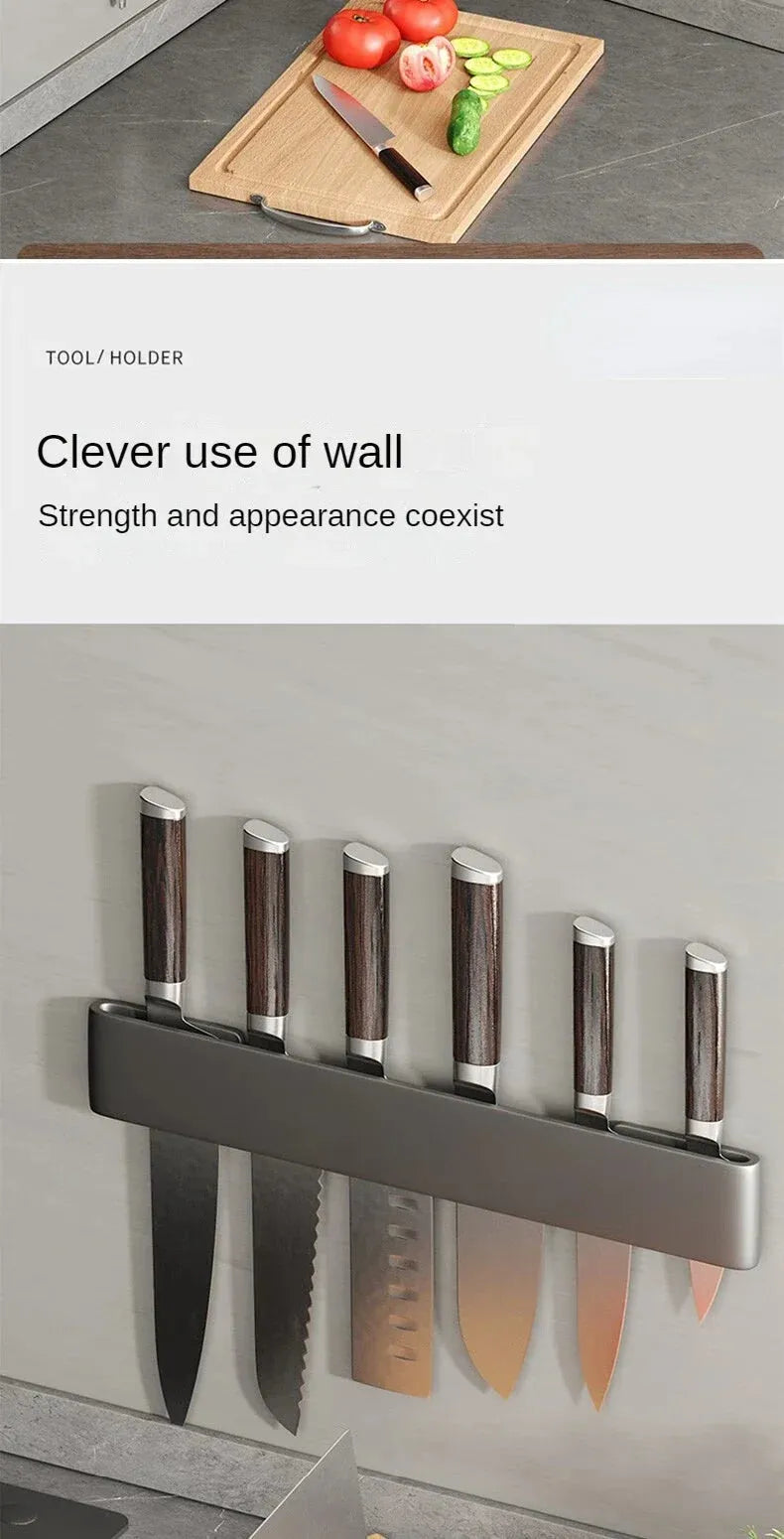 wall-mounted kitchen knife organizer