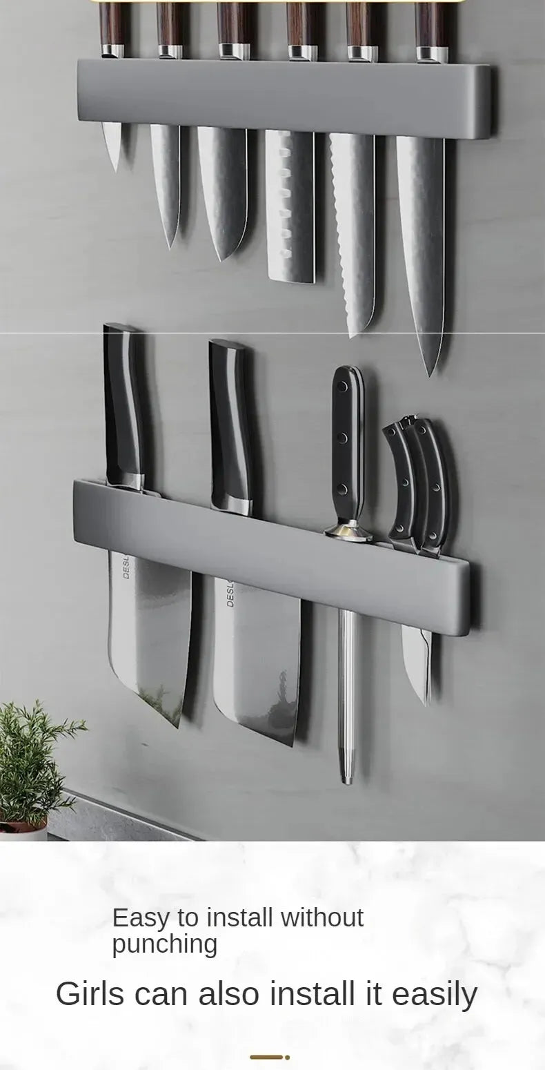 wall-mounted kitchen knife organizer