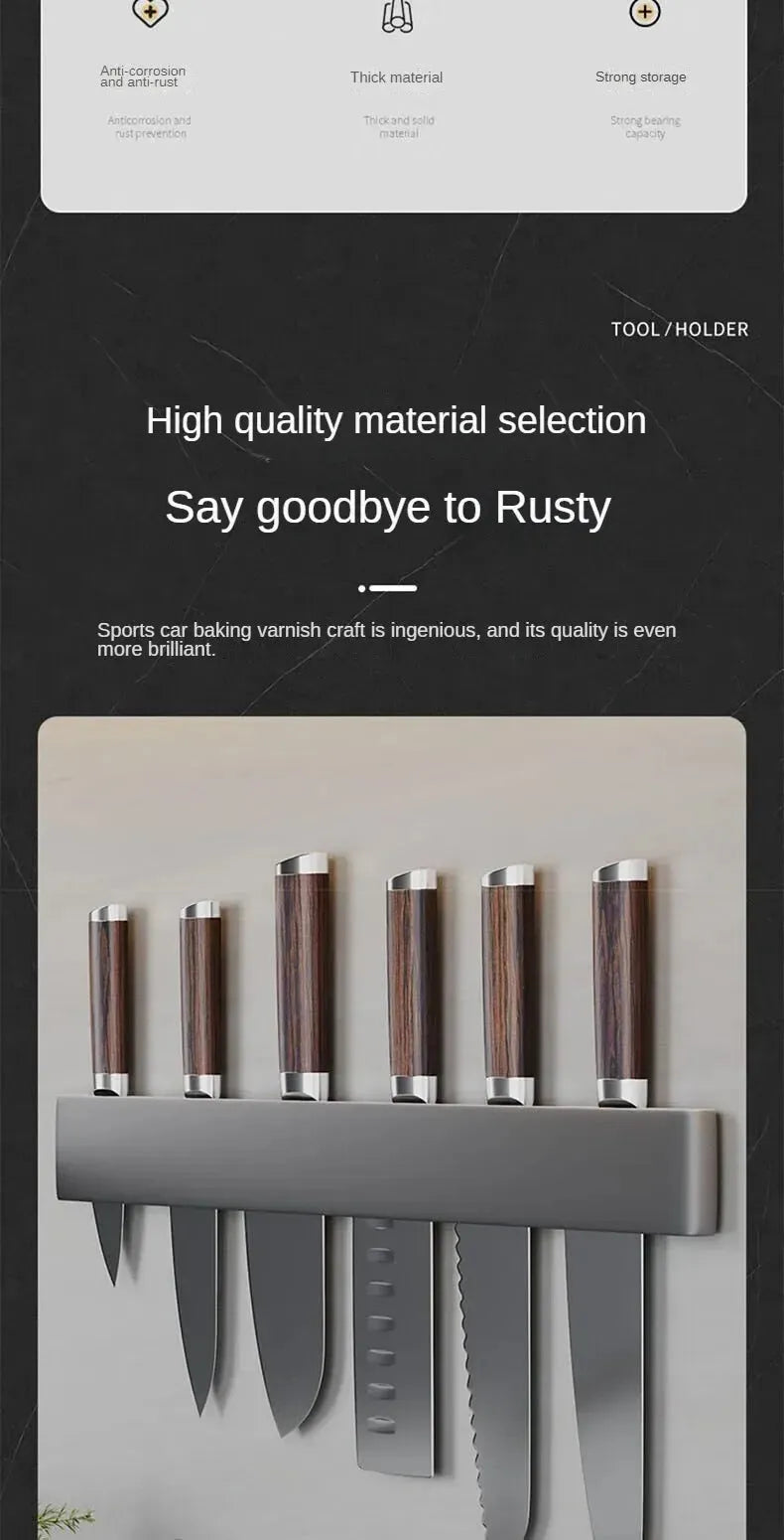 wall-mounted kitchen knife organizer